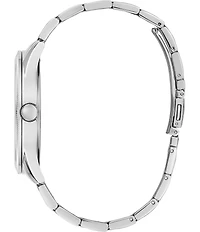 Guess Men's Analog Silver Tone Stainless Steel Analog Bracelet Watch