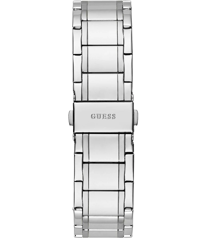 Guess Men's Analog Silver Tone Stainless Steel Analog Bracelet Watch
