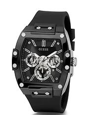 Guess Men's Silicone Multi-Function Watch