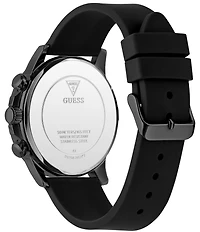 Guess Men's Round 44mm Chronograph Silicone Strap Watch