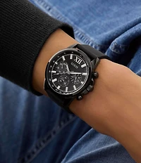 Guess Men's Round 44mm Chronograph Silicone Strap Watch