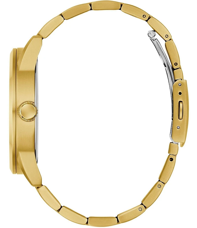 Guess Men's Chronograph Gold Tone Stainless Steel Bracelet Watch