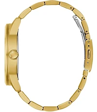 Guess Men's Chronograph Gold Tone Stainless Steel Bracelet Watch