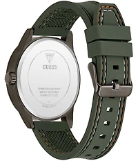 Guess Men's Chronograph Sea Kelp Green Silicone Strap Watch