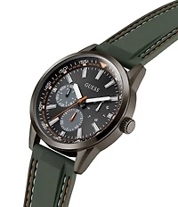 Guess Men's Chronograph Sea Kelp Green Silicone Strap Watch