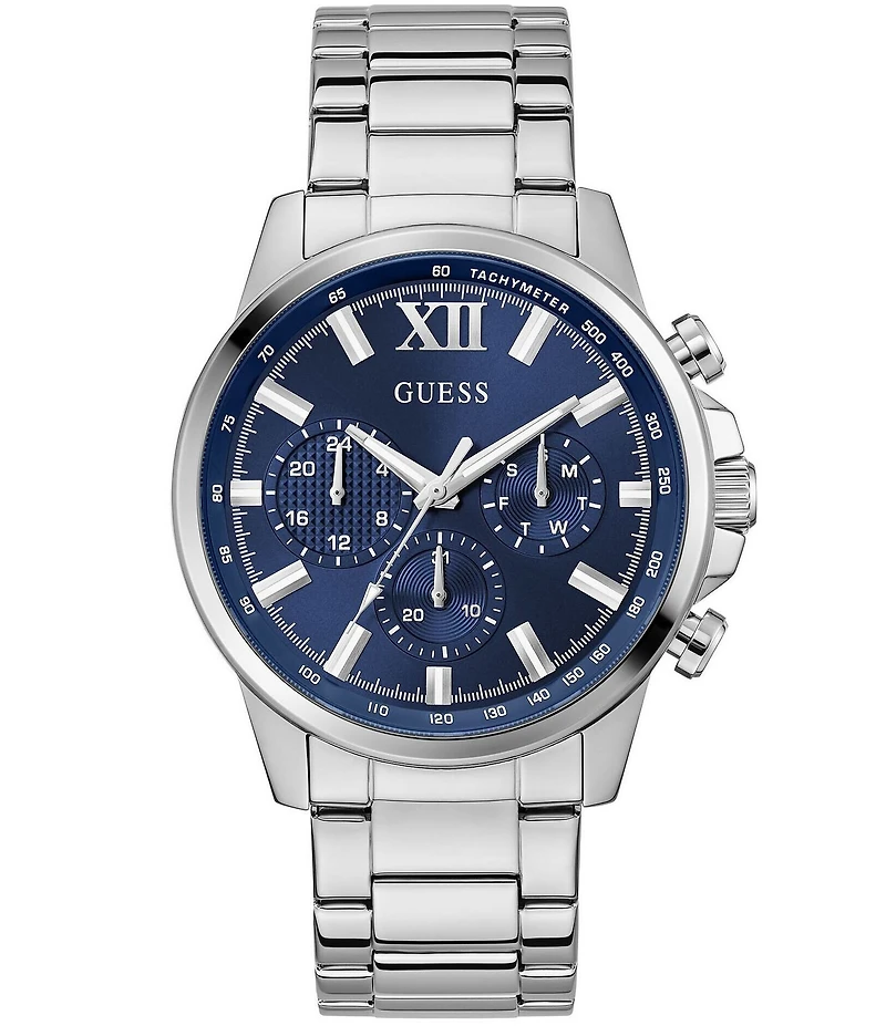 Guess Men's Chronograph Two Tone Stainless Steel Bracelet Watch