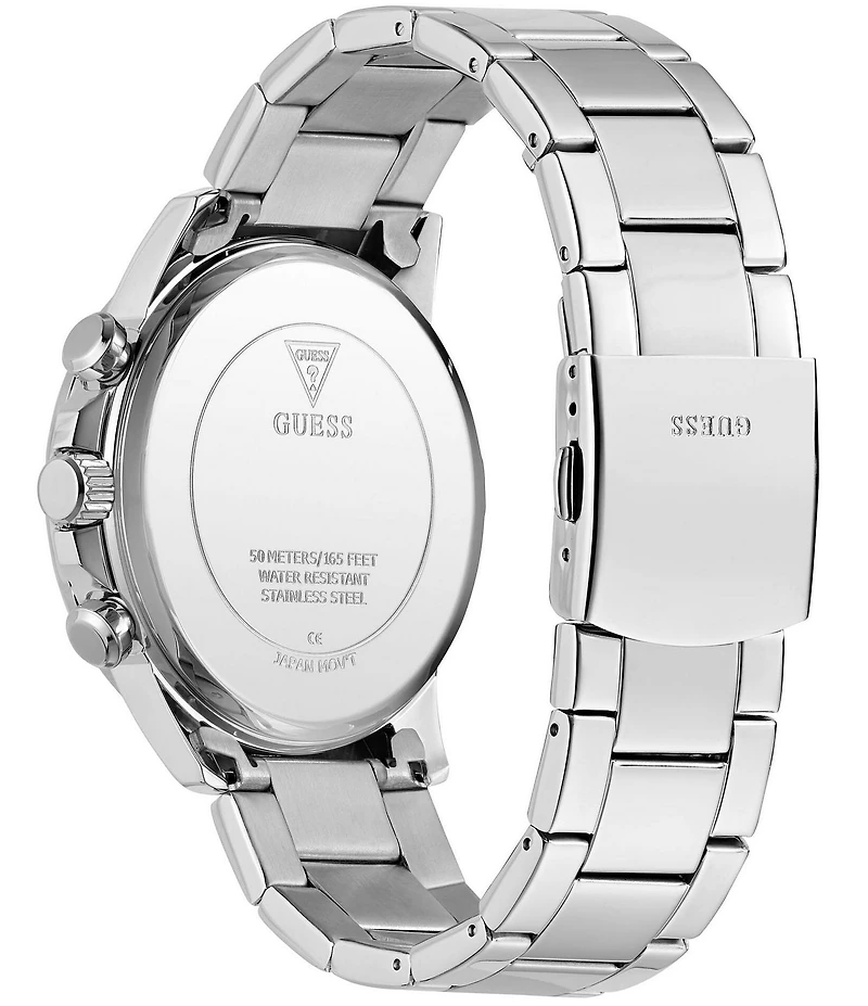 Guess Men's Chronograph Two Tone Stainless Steel Bracelet Watch