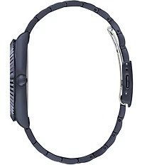 Guess Men's Continental Analog Navy IP Bracelet Watch