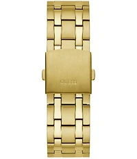 Guess Men's Continental Bling Multifunction Gold-Tone Bracelet Watch