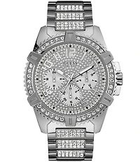 Guess Men's Crystal Embellished Multifunction Watch