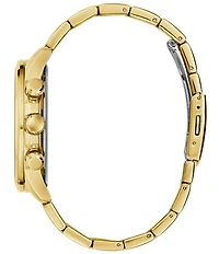 Guess Men's Multifunction Gold Tone Stainless Steel Bracelet Watch