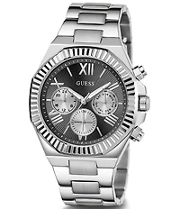 Guess Men's Multifunction Stainless Steel Bracelet Watch