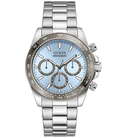 Guess Men's Quartz Chronograph Stainless Steel Bracelet Watch