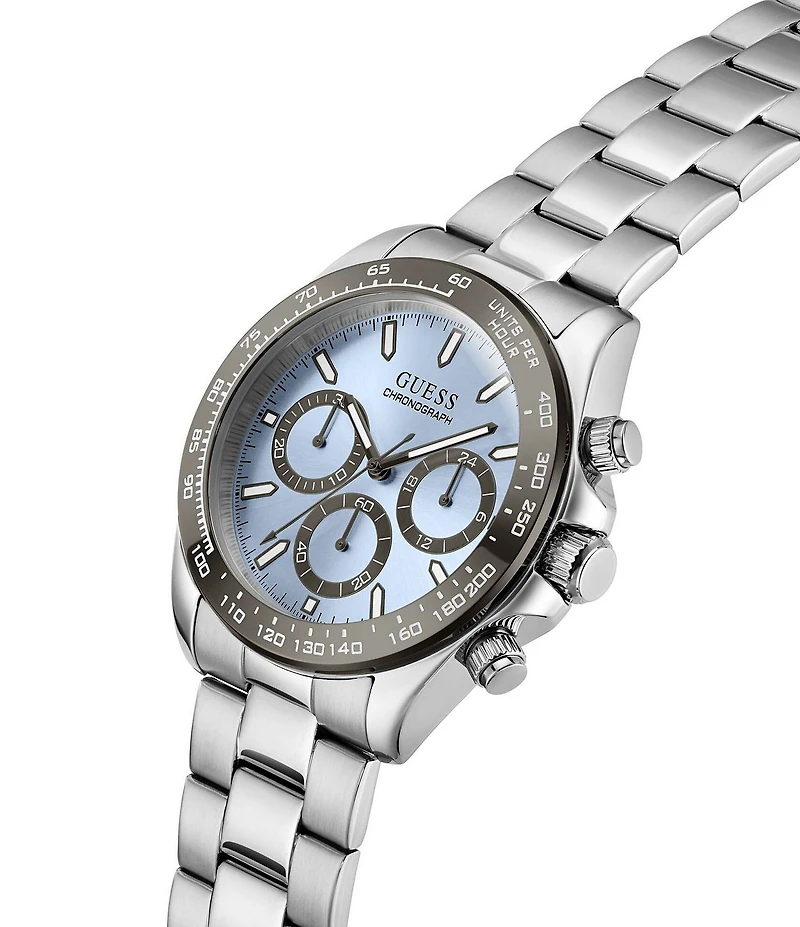Guess Men's Quartz Chronograph Stainless Steel Bracelet Watch