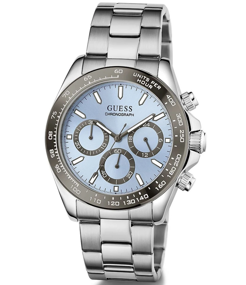 Guess Men's Quartz Chronograph Stainless Steel Bracelet Watch