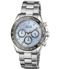 Guess Men's Quartz Chronograph Stainless Steel Bracelet Watch