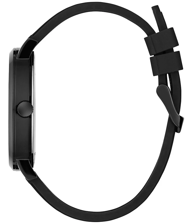 Guess Men's Day of the Dead Multifunction Black Silicone Strap Watch