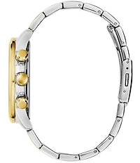 Guess Men's Walker Chronograph Two Tone Stainless Steel Bracelet Watch