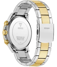 Guess Men's Walker Chronograph Two Tone Stainless Steel Bracelet Watch