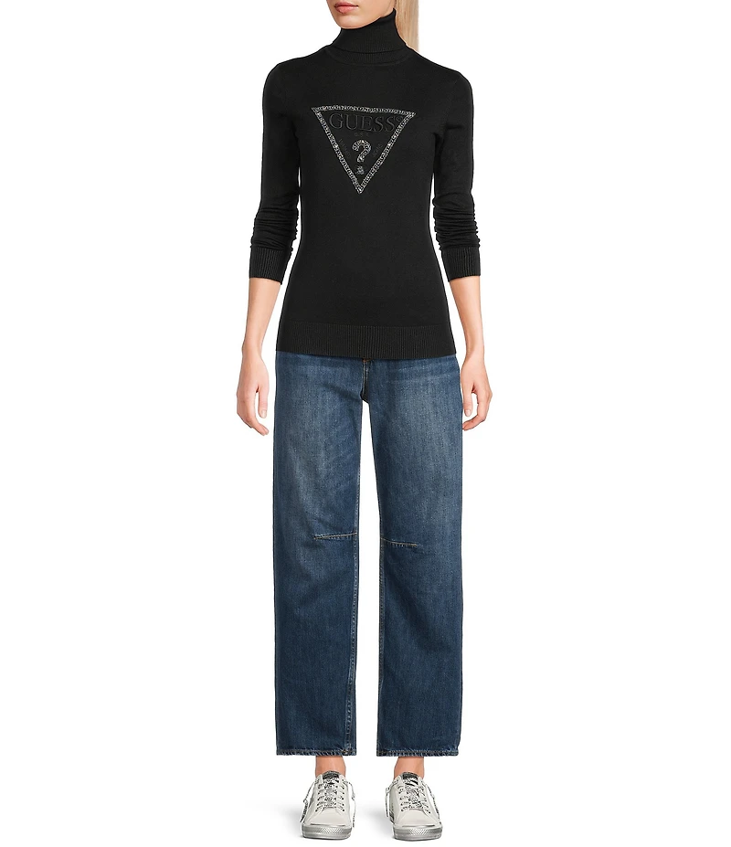 Guess Mid Rise Barrel Fit Jeans