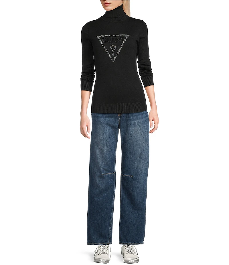 Guess Mid Rise Barrel Fit Jeans