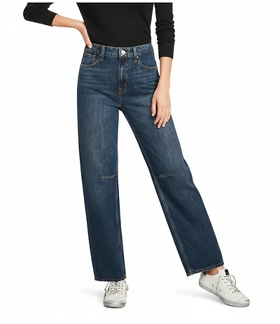 Guess Mid Rise Barrel Fit Jeans