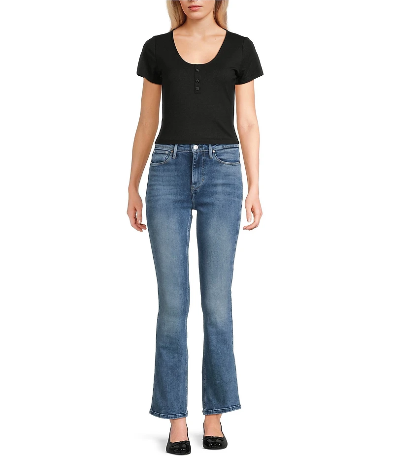 Guess Mid Rise Flared Denim Jeans