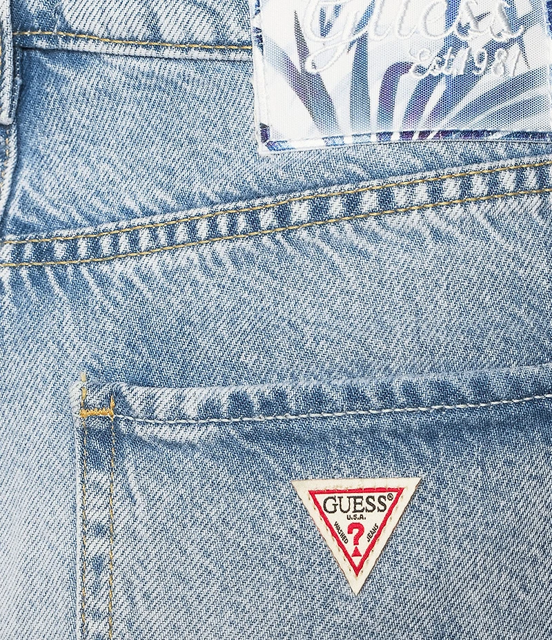 Guess Coordinating Mid Rise Relaxed Fit 15#double; Inseam Midi Shorts