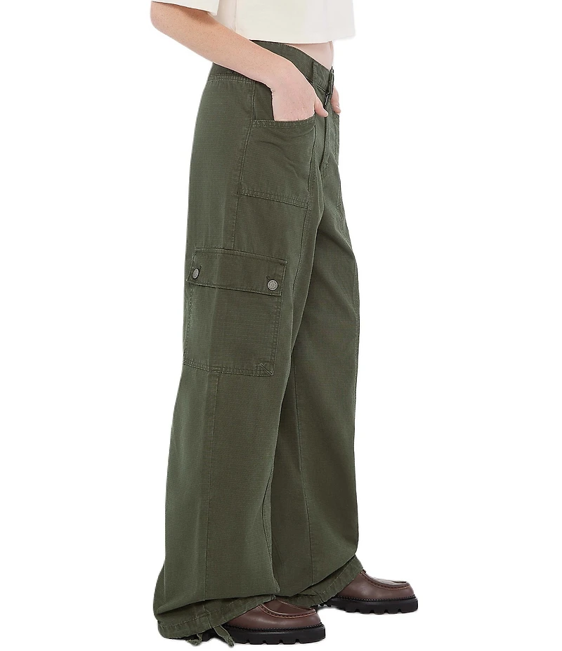 Guess Mid Rise Utility Ripstop Cargo Pants