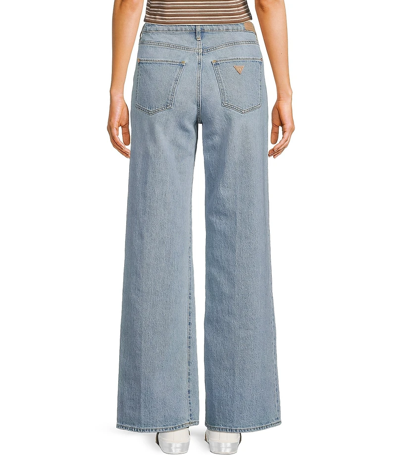 Guess Mid Rise Wide Leg Jeans
