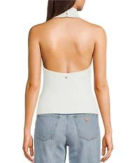 Guess Minara Sleeveless Rhinestone Detailed Sweater Top