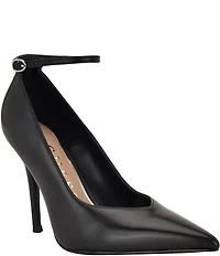 Guess Napril Leather Ankle Strap Pumps