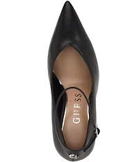 Guess Napril Leather Ankle Strap Pumps