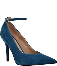 Guess Napril Suede Ankle Strap Pumps