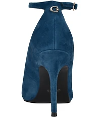 Guess Napril Suede Ankle Strap Pumps