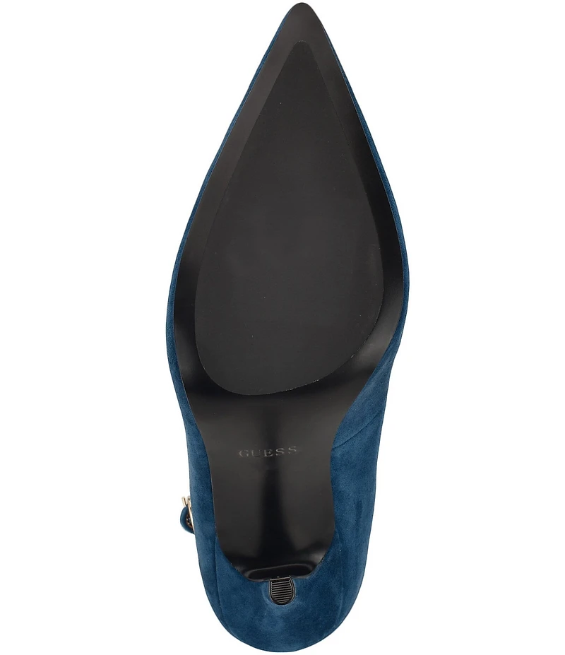 Guess Napril Suede Ankle Strap Pumps