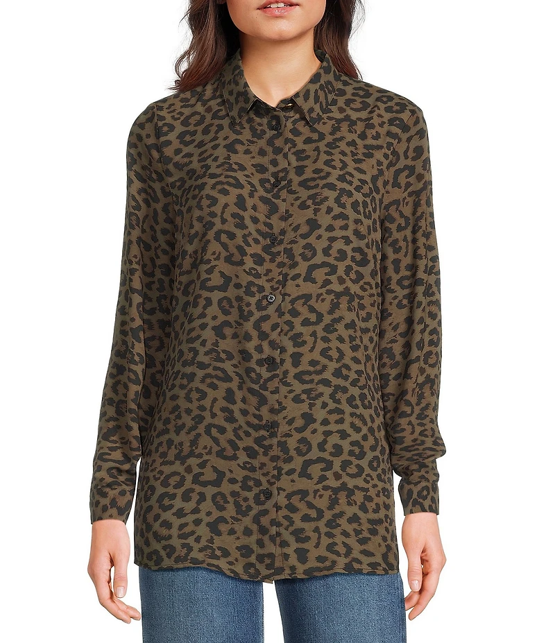 Guess New Clouis Animal Print Blouse