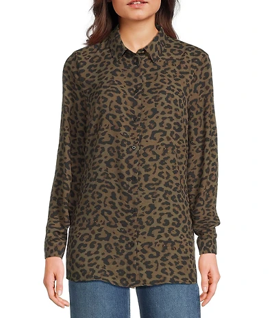Guess New Clouis Animal Print Blouse