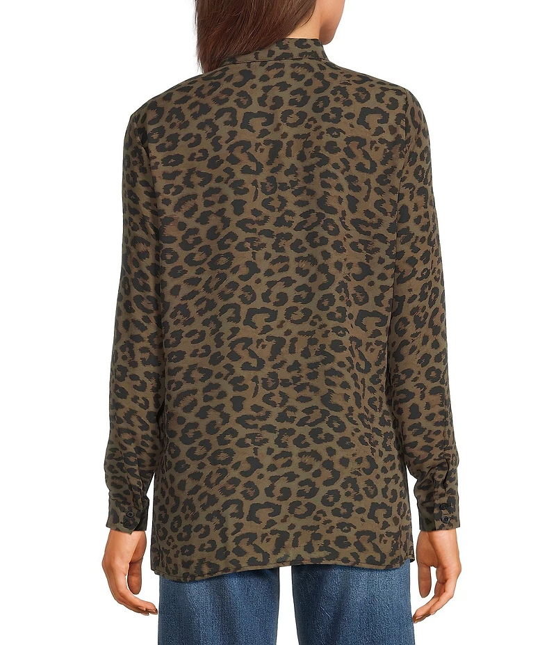 Guess New Clouis Animal Print Blouse