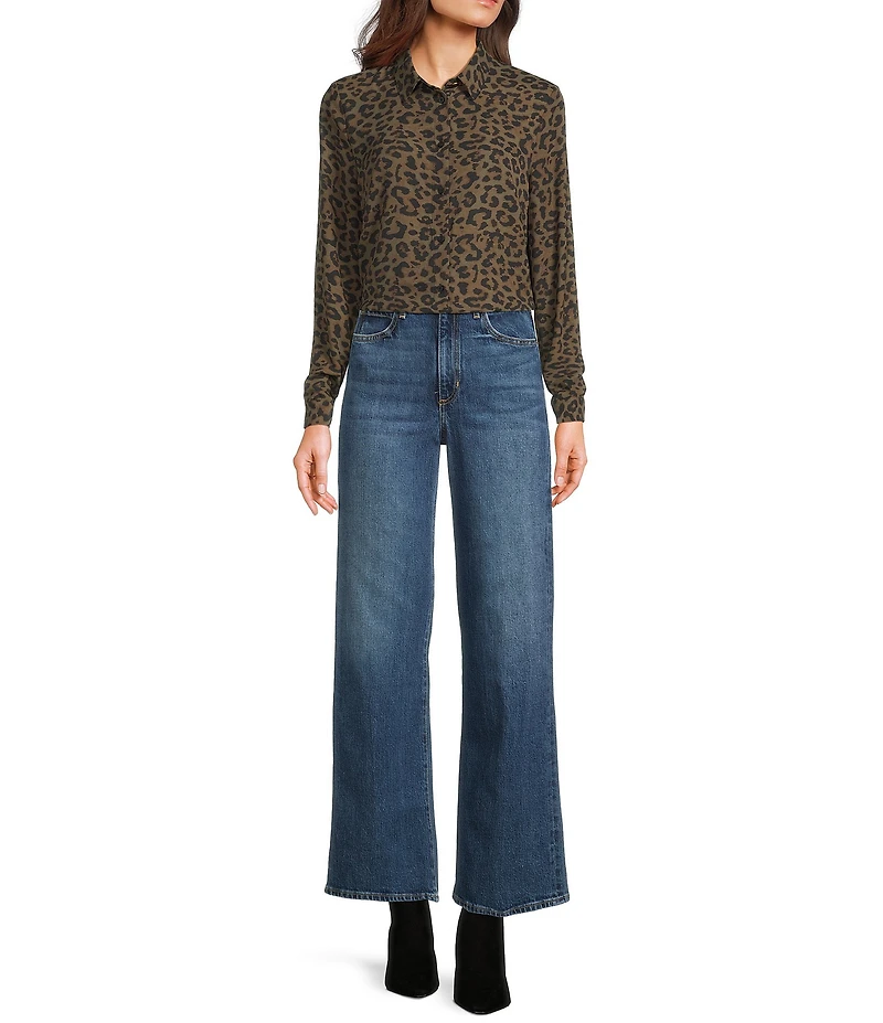Guess New Clouis Animal Print Blouse