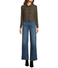 Guess New Clouis Animal Print Blouse