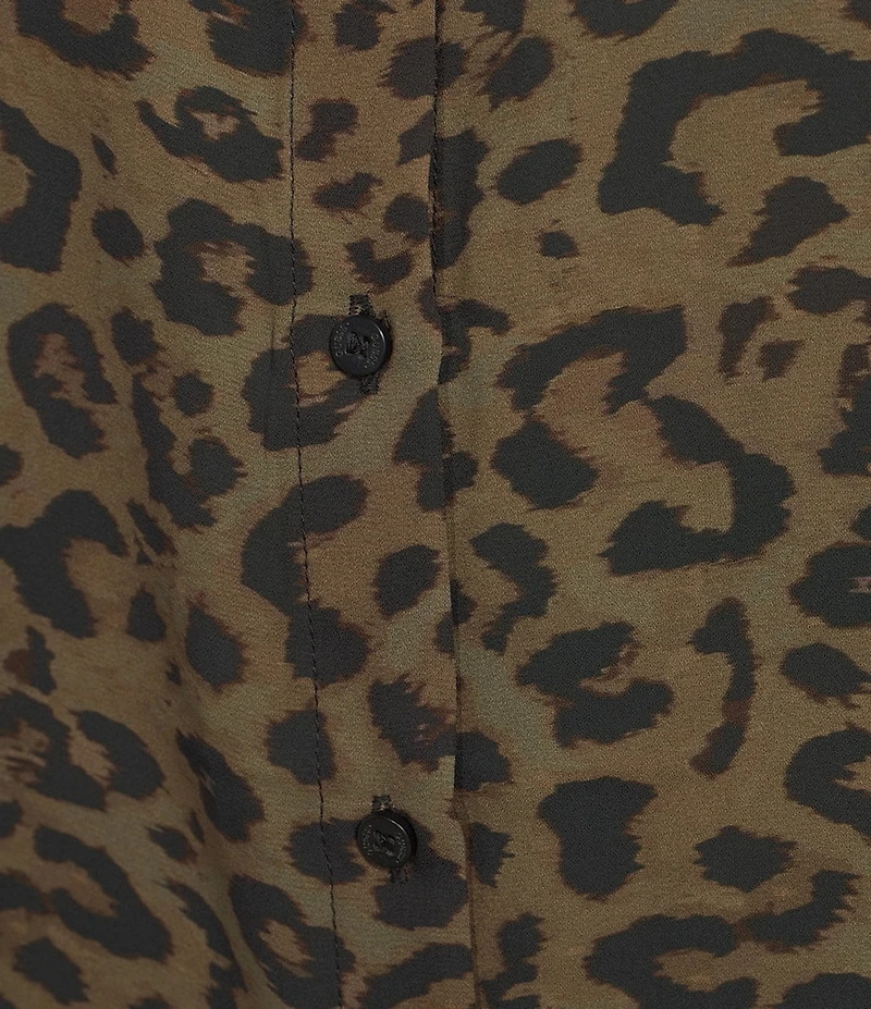 Guess New Clouis Animal Print Blouse
