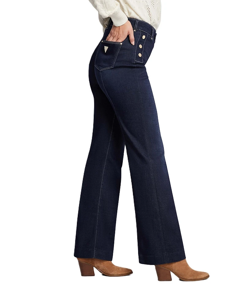 Guess New Faye High Rise Straight Leg Pants