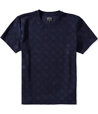 Guess Nico Embossed Knit Short Sleeve Pullover