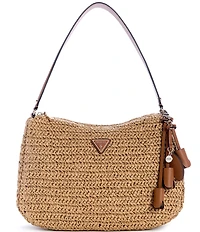 Guess Ofelia Hobo Woven Straw Shoulder Bag