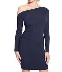 Guess Off Shoulder Leiza Long Sleeve Mini Dress