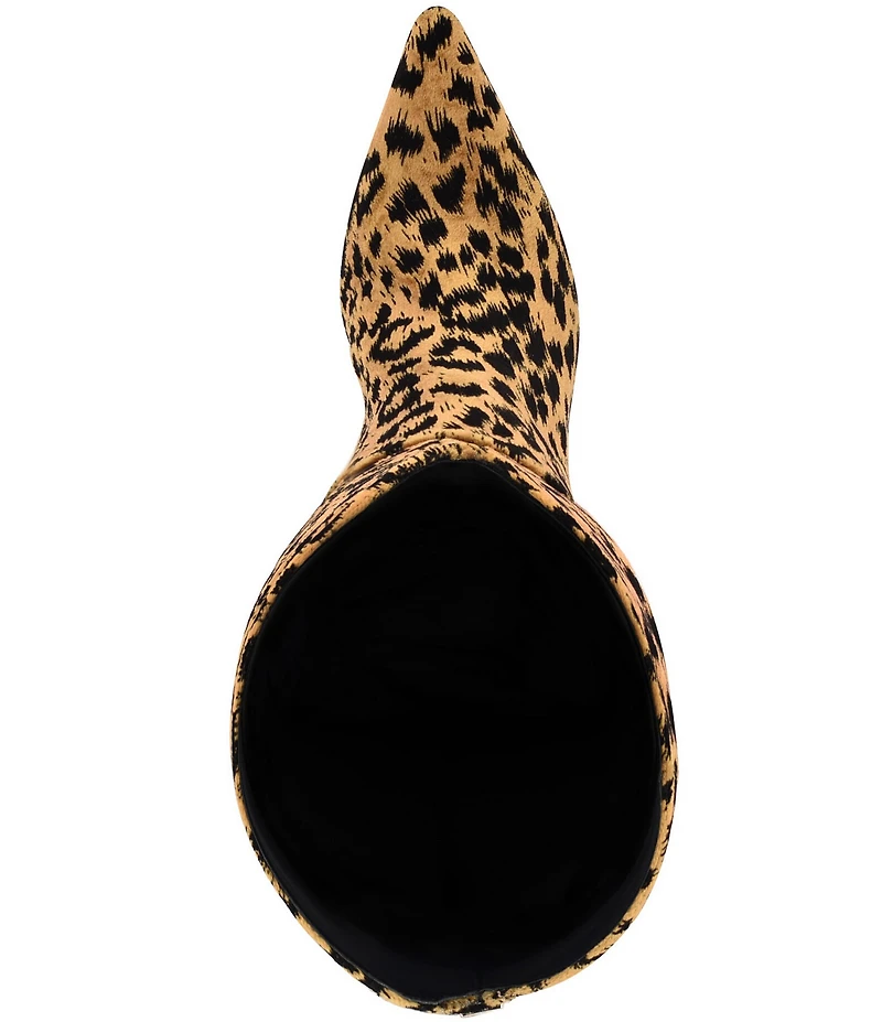 Guess Palisa Leopard Print Pointed Toe Tall Boots