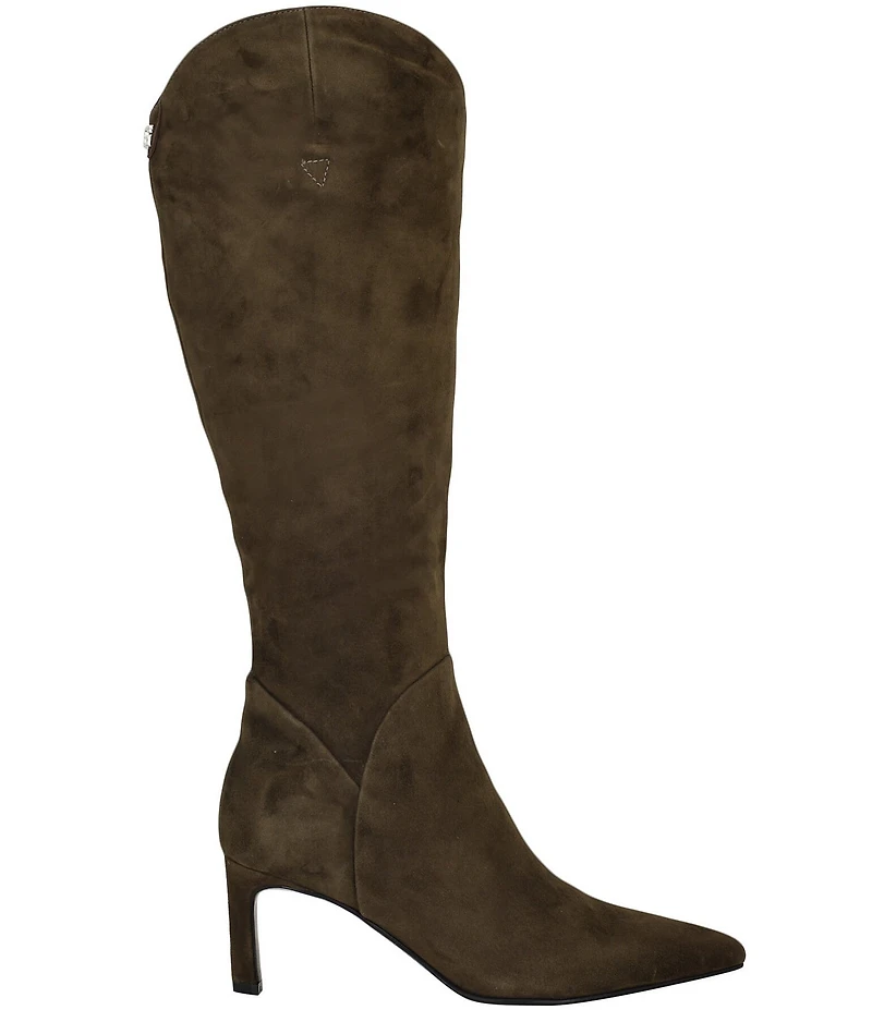 Guess Palisa Suede Pointed Toe Tall Boots