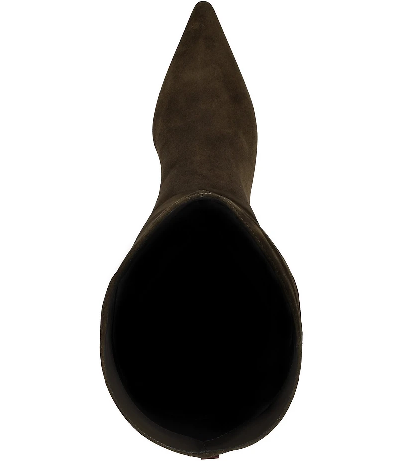 Guess Palisa Suede Pointed Toe Tall Boots
