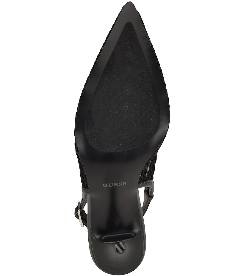Guess Pandy Mesh Slingback Pumps
